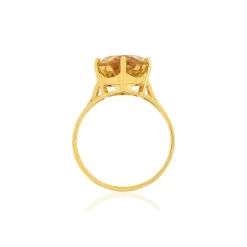 Bague or jaune 750, 1 Citrine de 5,95 carats.