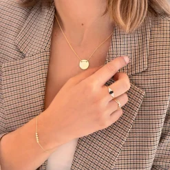 Bague or 375 jaune diamants