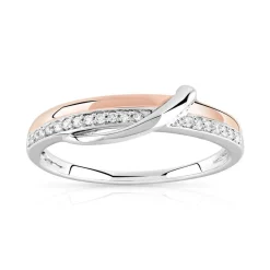 Bague 2 ors 375 diamants
