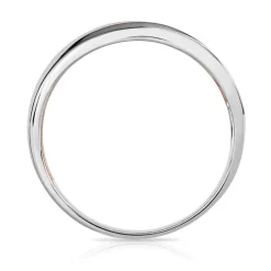 Bague 2 ors 375 double anneau diamants