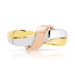 BAGUE 3 ors 375 motif noeud