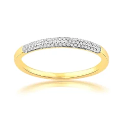 Bague or 750 2 tons diamants