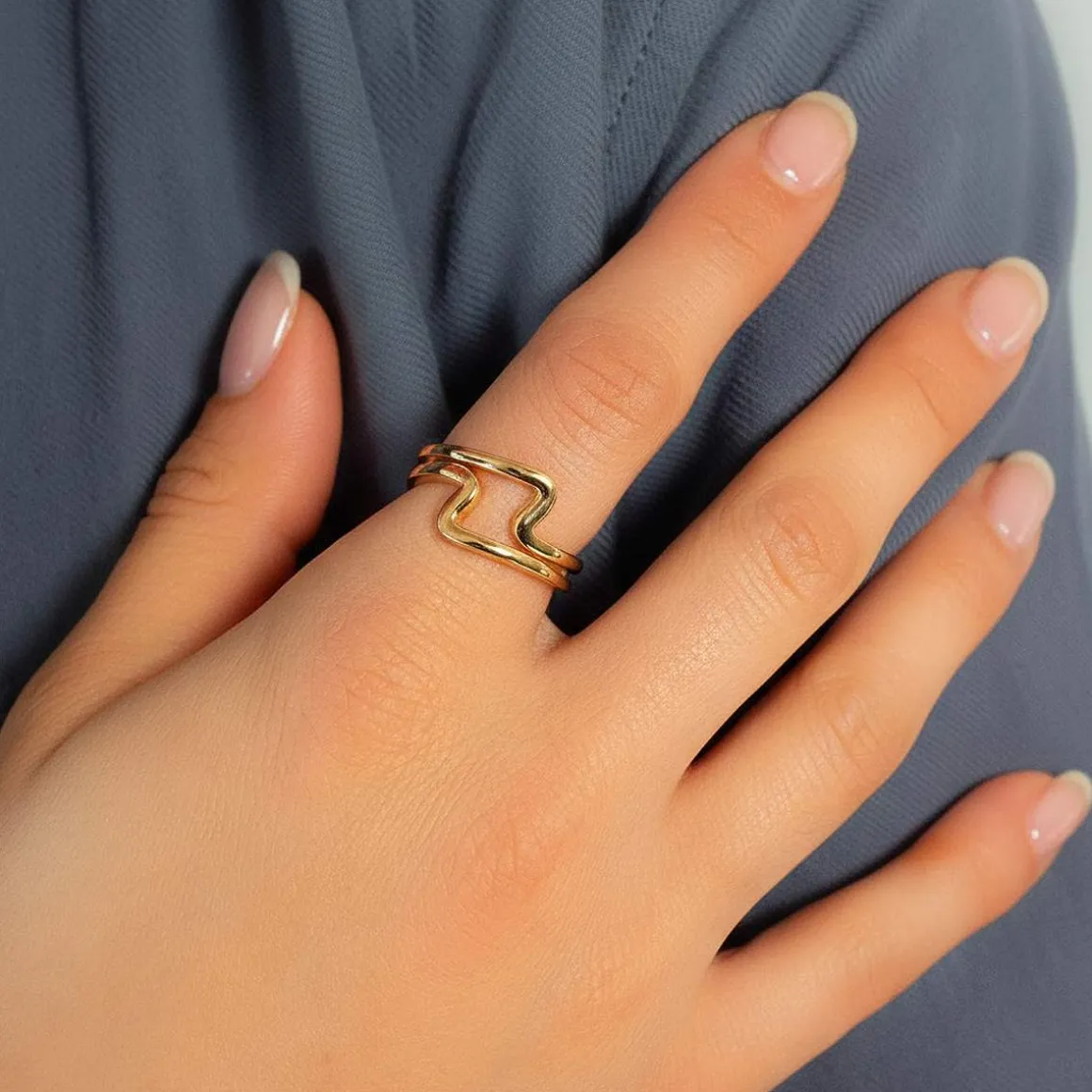Bague plaqué or jaune