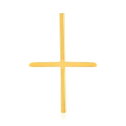 Bague plaqué or jaune, motif barre
