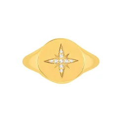 Bague plaqué or jaune zirconias