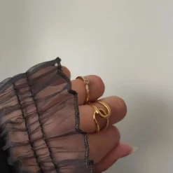 Bague plaqué or jaune zirconias blancs