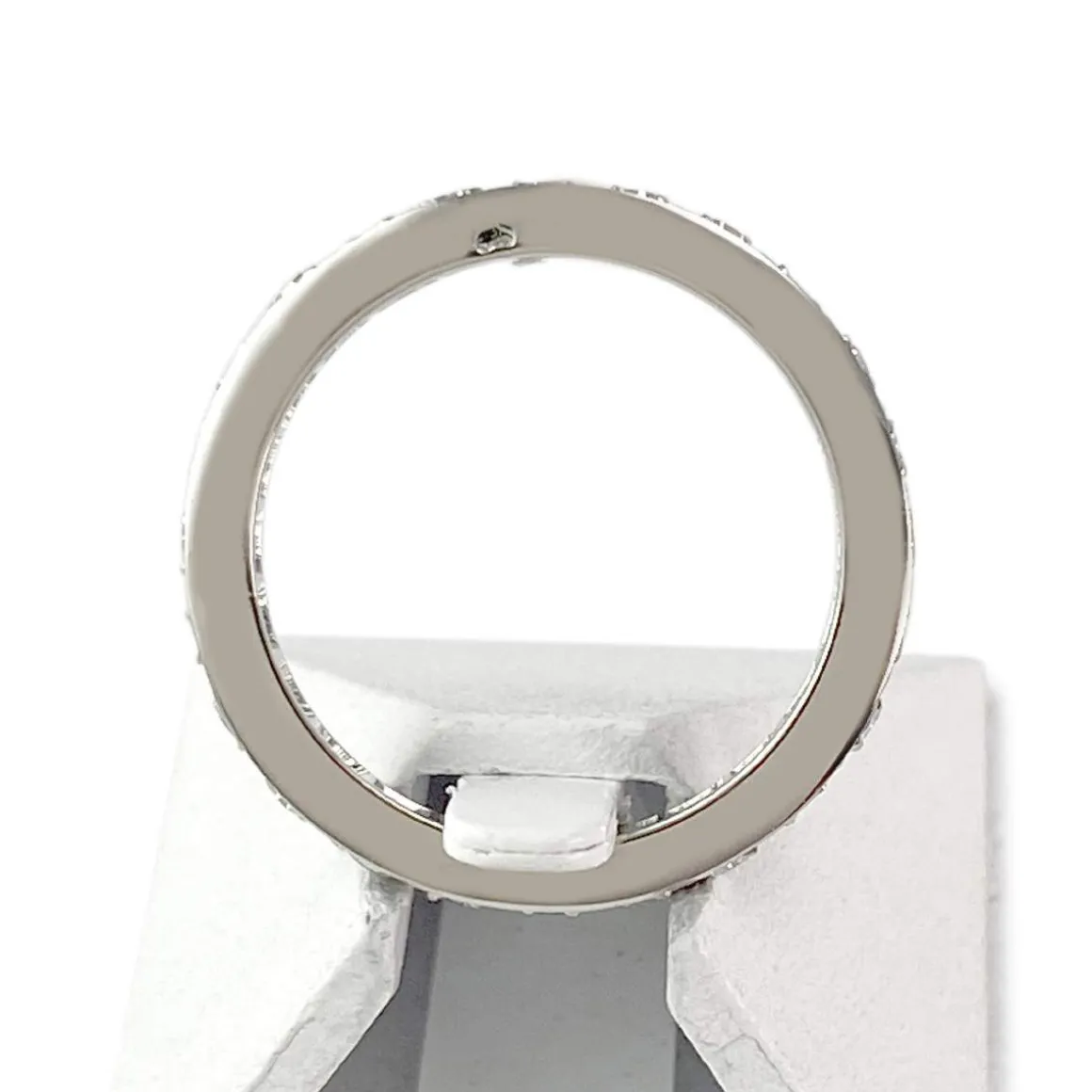 Bague tour complet d'occasion or 750 blanc diamants