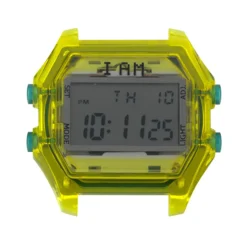 Boîte de montre IAM large polycarbonate jaune