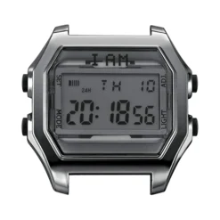 Boîte de montre IAM large polycarbonate gris