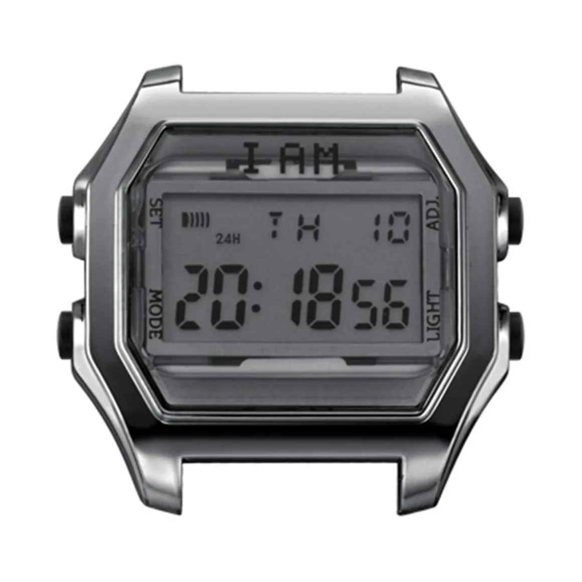 Boîte de montre IAM large polycarbonate gris