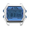 Boîte de montre IAM large polycarbonate argenté