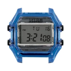 Boîte de montre IAM large polycarbonate bleu