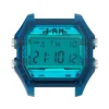 Boîte de montre IAM large polycarbonate bleu