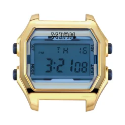 Boîte de montre IAM large polycarbonate doré