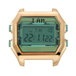 Boîte de montre IAM medium polycarbonate rose