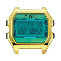 Boîte de montre IAM medium polycarbonate doré