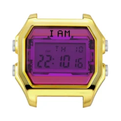 Boîte de montre IAM medium polycarbonate dore
