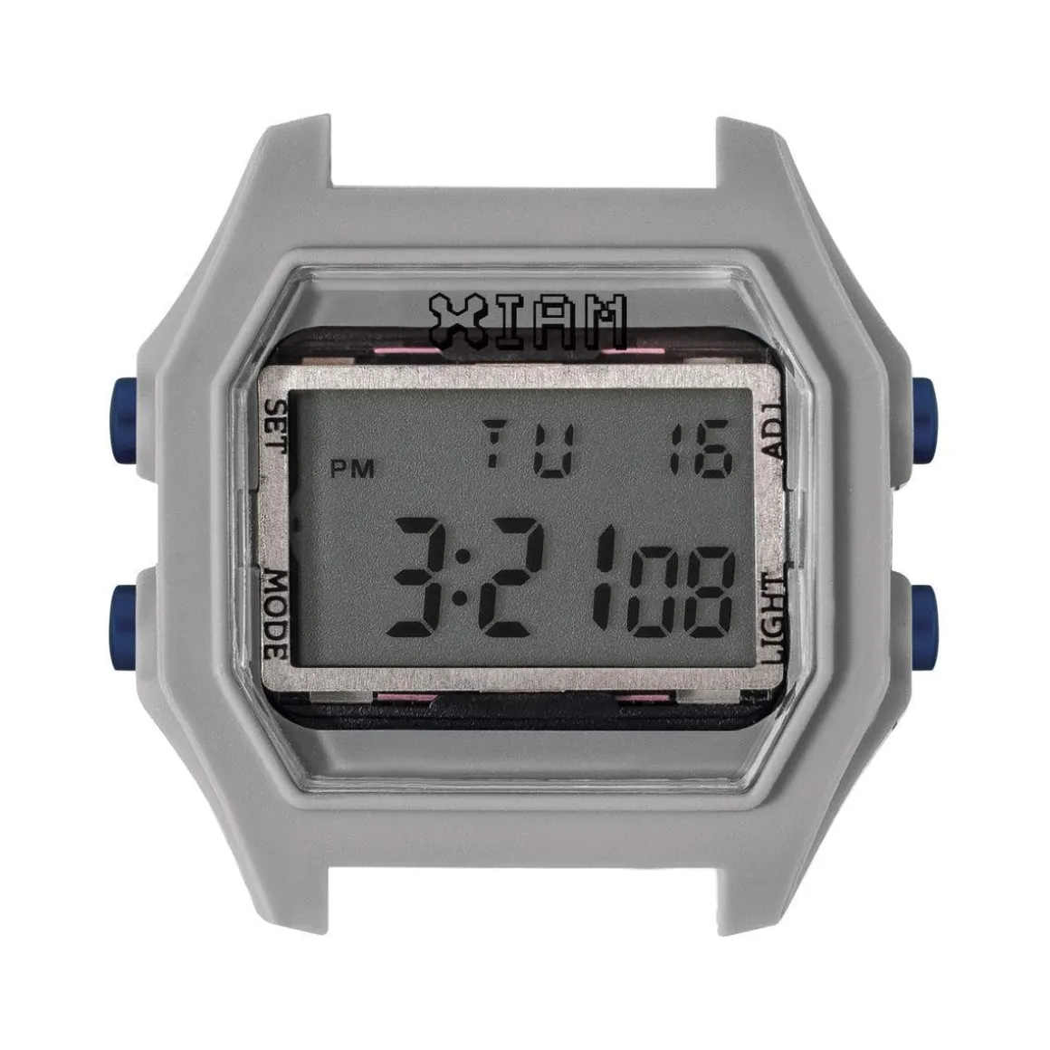 Boître de montre IAM large polycarbonate gris