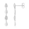 Boucles d'oreille argent 925 et zirconias