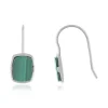Boucles d'oreille argent 925 malachite
