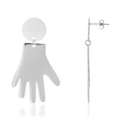 Boucles d oreilles acier