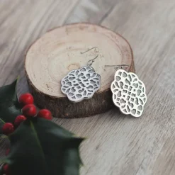 Boucles d oreilles acier