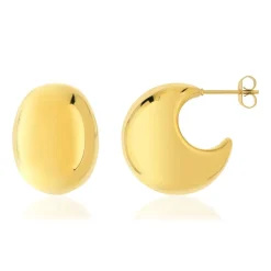 Boucles d'oreilles acier doré