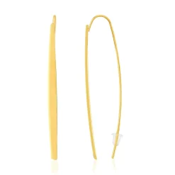 Boucles d'oreilles acier doré