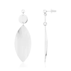 Boucles d'oreilles acier pendantes