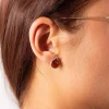 Boucles d'oreilles argent 925 ambre