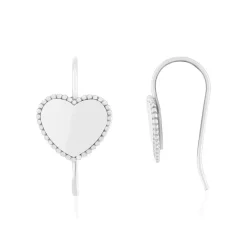 Boucles d'oreilles argent 925 coeurs