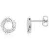 Boucles d'oreilles argent 925 et zirconias