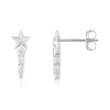 Boucles d'oreilles argent 925 et zirconias