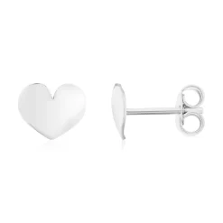 Boucles d'oreilles argent 925 motif coeur