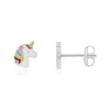 Boucles d'oreilles argent 925 motif licorne