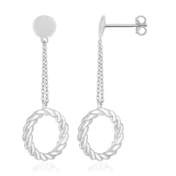 Boucles d'oreilles argent pendantes