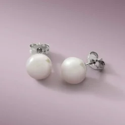 Boucles d'oreilles argent 925 perles de culture de Chine