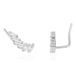 Boucles d'oreilles argent zirconias