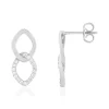 Boucles d'oreilles argent zirconias