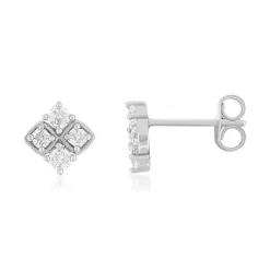 Boucles d'oreilles argent 925 zirconias