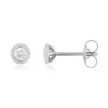 Boucles d'oreilles argent 925 zirconias serti clos