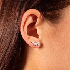 Boucles d'oreilles argent zirconias