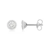 Boucles d'oreilles argent 925 zirconias serti clos