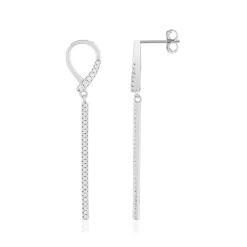 Boucles d'oreilles argent 925 zirconias