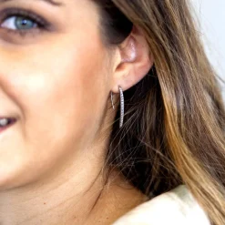 Boucles d'oreilles argent 925 zirconias