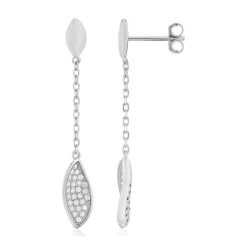 Boucles d'oreilles argent 925 zirconias