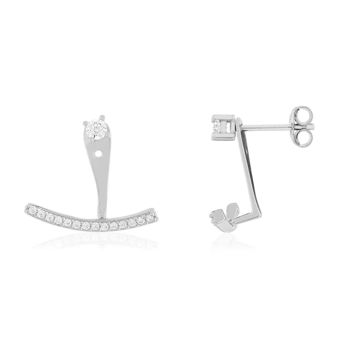 Boucles d'oreilles argent 925 zirconias