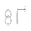 Boucles d'oreilles argent zirconias