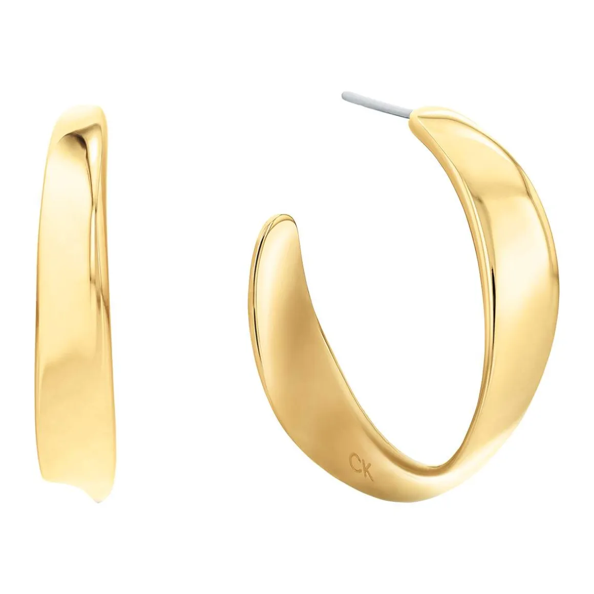 Boucles d'oreilles CALVIN KLEIN acier doré