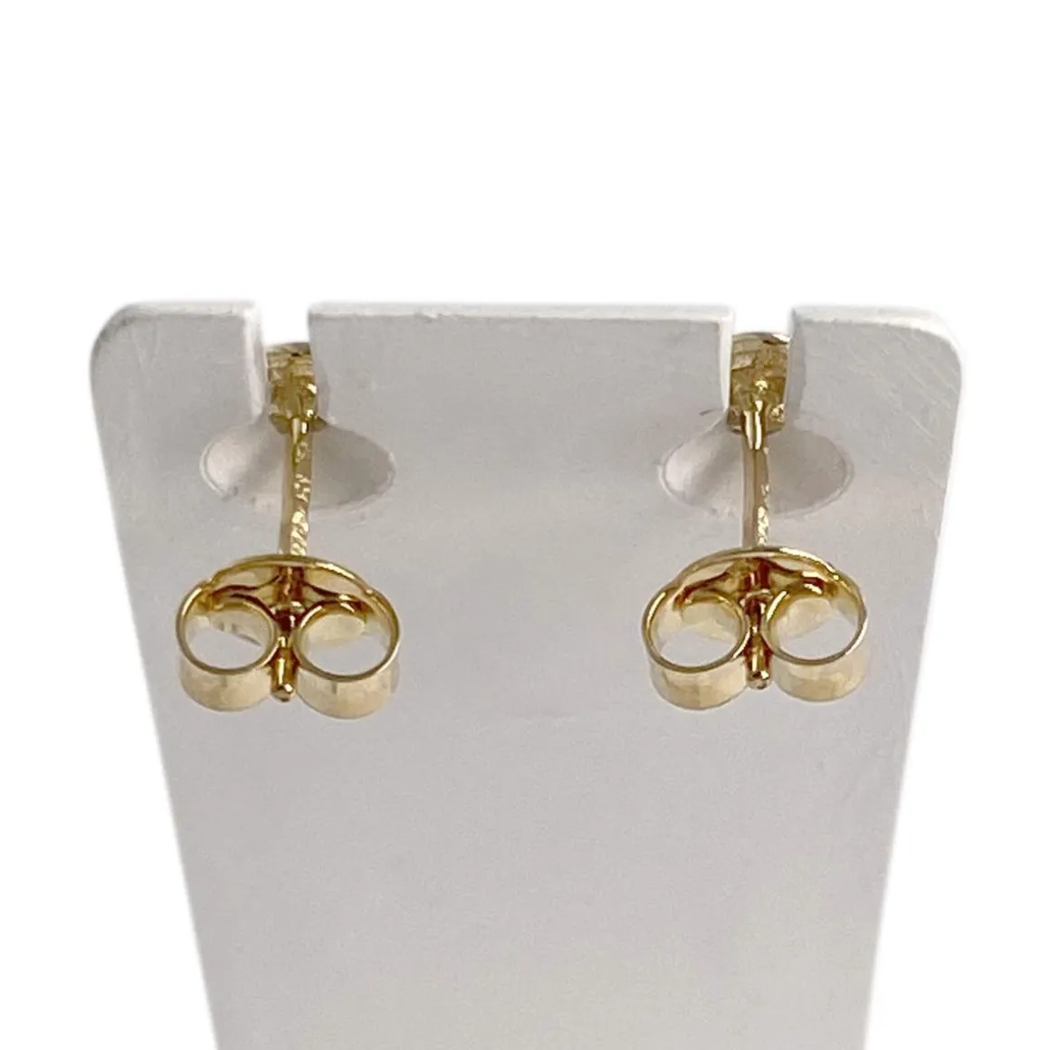Boucles d'oreilles d'occasion or 375 2tons amethyste